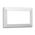Como - Horizontal coverplate horizontal 2 gang white
