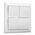 Como - Vertical switch 3 gang 10A 240V a.c. with red line white