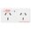 HPM 10A Surge Alert Double Adaptor - Twin Pack