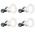 HPM DLI 5W 515lm LED Cool White Dimmable Downlight with Integrated Driver 70mm White - Pack of 4