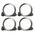 HPM DLI 5W 515lm LED Cool White Dimmable Downlight with Integrated Driver 70mm Brushed Chrome - Pack of 4