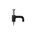 HPM Flat Type Cable Clip 5mm Black - 20 Pack