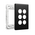Excel Life Smart Grid & Plate for 3 Wireless Master Switch or Blind Switch Matt Black