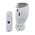 HPM Plug-In Wireless Flashing Door Chime with Piggyback Socket 70m Range White