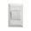 Como - Vertical Single Pole Double Throw - rocker Switch 1 gang 10A 240V a.c. with red line white