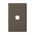 Linea - Coverplate 1 gang soft touch dark grey