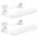 HPM Standard 4 Outlet Powerboard White - Twin Pack