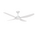 HPM Serene 4 Blade DC Ceiling Fan 1320mm 52in White