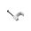 HPM Flat Type Cable Clips 13mm White - 20 Pack