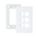 Excel Life Smart Grid & Plate for 3 Wireless Master Switch or Blind Switch White