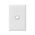 Linea - Vertical rocker switch - Single Pole Double Throw - 1 gang 2 way 240V a.c. white