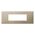 ARTEOR Square 6 Module Horizontal Coverplate Champagne
