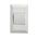 Como - Vertical switch 1 gang 15A 240V a.c. white