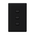 Linea - Vertical rocker switch - Single Pole Double Throw - 3 gang 2 way 240V a.c. black