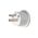 HPM 10A 2400W AUS/NZ to UK Travel Adaptor White