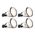 HPM DLI 7W 820lm LED Cool White Dimmable Downlight with Integrated Driver 90mm Brushed Chrome - Pack of 4