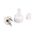 HPM 15A 3 Pin Plug Top with Cord Locking Nut White
