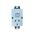 Architectural metal - Vertical single powerpoint mechanism 10A 240V a.c. white