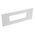 ARTEOR Square 6 Module Horizontal Coverplate Soft Aluminium