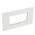 ARTEOR Square 4 Module Horizontal Coverplate White