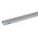 Transcab - Cable grey duct with cover - 2 metre length 25x80mm 2m 12.5mm finger DIN pitch with cover grey