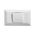 Como - Horizontal Single Pole Double Throw - rocker Intermediate switch 1 gang 10A 240V a.c. with red line white