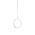 HPM Cersi 7W LED Warm White Circular Pendant Light White Finish