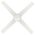 HPM Inspire Plywood with Light 4 Blades Hangsure Ceiling Fan 1220mm 48in White