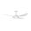 HPM Serene 4 Blade AC Ceiling Fan with Light 1220mm 48in White