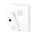 HPM Battery Operated Wireless Door Chime 30m Range White