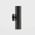 Tivah Black TRI Colour Up & Down Wall Pillar Lights