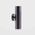 Tivah Solid Brass Graphite Coloured TRI Colour Up & Down Wall Pillar Lights