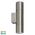 Piaz Stainless Steel TRI Colour Up & Down Wall Pillar Lights