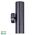 Tivah Solid Brass Graphite Coloured TRI Colour Up & Down Wall Pillar Lights