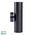 Tivah Solid Brass Graphite Coloured TRI Colour Up & Down Wall Pillar Lights