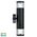 Highlite Black TRI Colour Up & Down Wall Pillar Lights