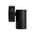 Mini Tivah Black Fixed Down Wall Pillar Lights