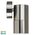 Tivah Titanium Aluminum TRI Colour Fixed Down Wall Pillar Lights