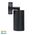 Tivah Black TRI Colour Single Adjustable Wall Pillar Lights