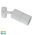 Tivah White TRI Colour Single Adjustable Wall Pillar Lights