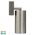 Piaz Stainless Steel TRI Colour Single Adjustable LED Wall Pillar Light