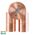 Tivah Solid Copper TRI Colour Double Adjustable Wall Pillar Lights