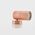 Tivah Solid Copper TRI Colour Fixed Down Wall Pillar Lights
