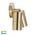 Tivah Solid Brass TRI Colour Double Adjustable Wall Pillar Lights
