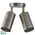 Fortis Stainless Steel TRI Colour Double Adjustable Wall Pillar Light