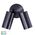Tivah Solid Brass Graphite Coloured TRI Colour Double Adjustable Wall Pillar Lights