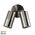 Tivah Titanium Aluminium TRI Colour Double Adjustable Wall Pillar Lights