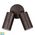 Tivah Antique Brass TRI Colour Double Adjustable Wall Pillar Lights