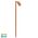 Tivah Solid Copper TRI Colour Single Adjustable LED Bollard Spike Light
