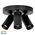 Revo Black 3 Light TRI Colour Round Plate